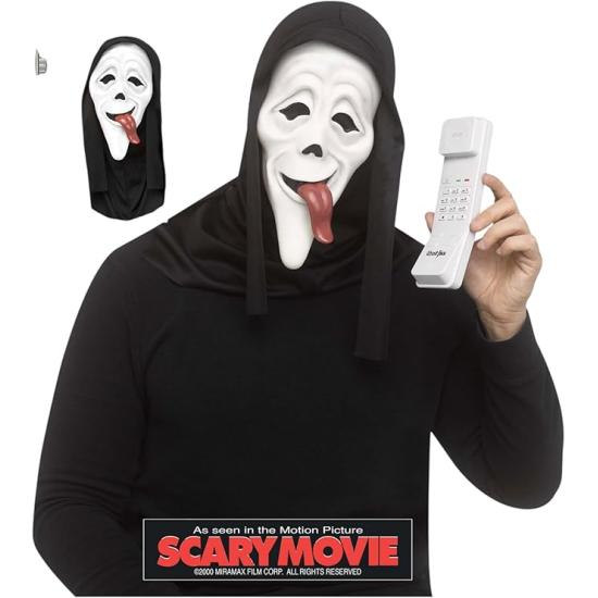 Máscara do Ghost Face "Wassup" com telefone