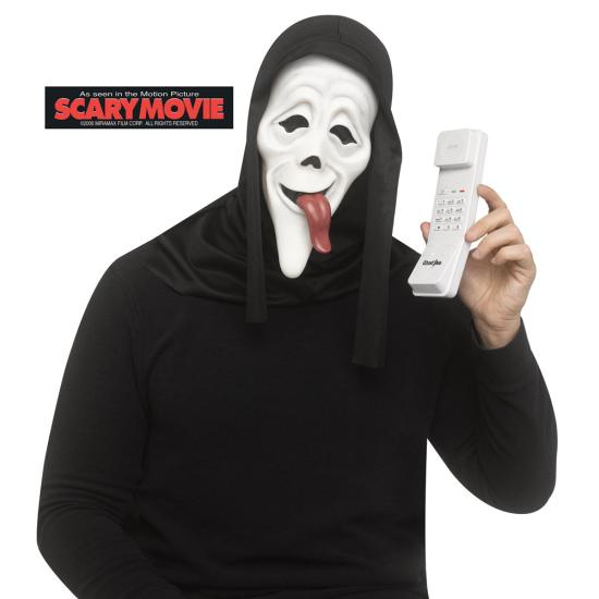 Máscara do Ghost Face "Wassup" com telefone