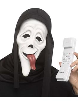 Máscara do Ghost Face "Wassup" com telefone
