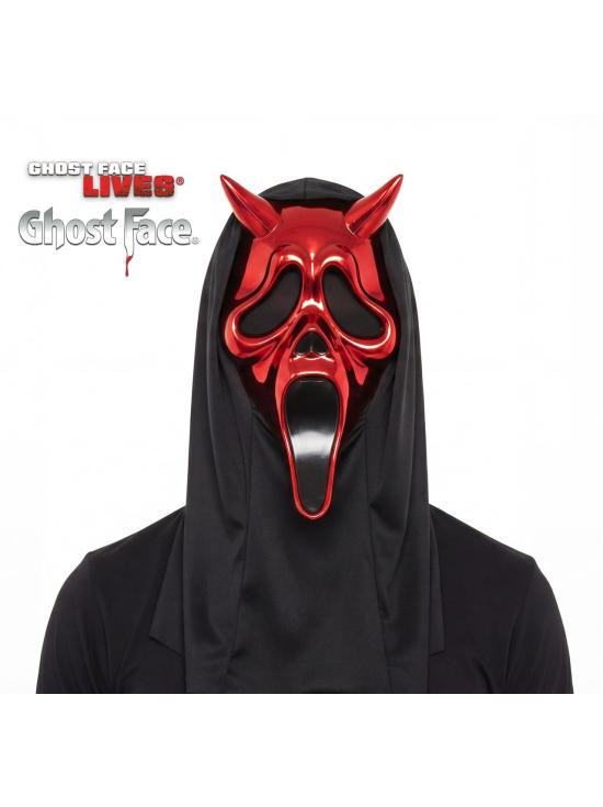 Máscara Fun World Red Chrome Devil Ghostface