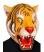 Máscara de tigre de látex adulto