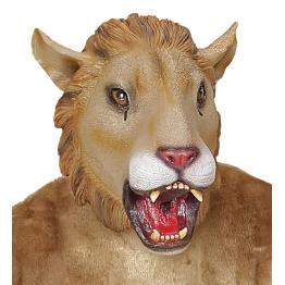 Máscara de leão da selva adulta