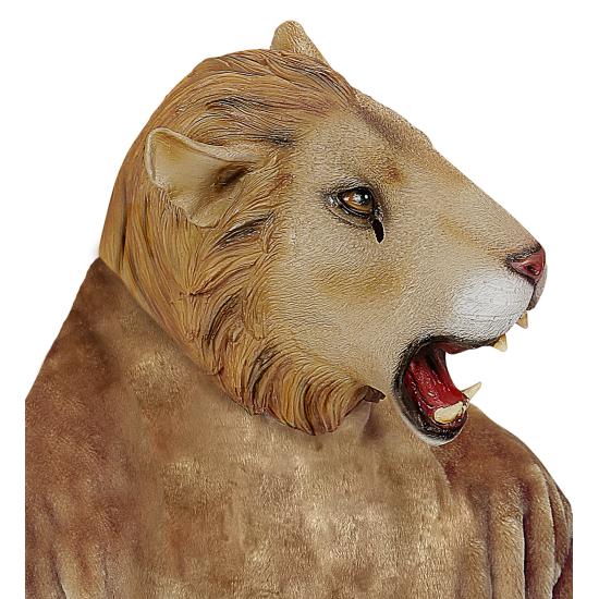 Máscara de leão da selva adulta