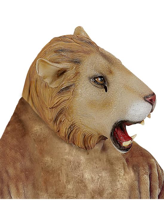 Máscara de leão da selva adulta