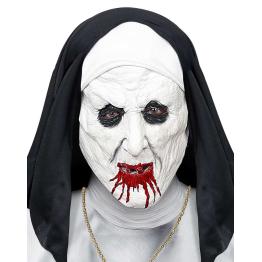 Máscara de freira terrorista adulta