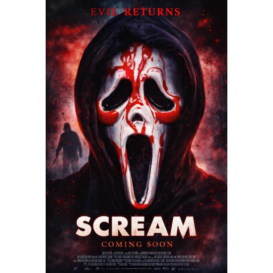 Máscara Ghost Face sangrando