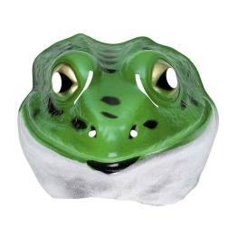 Máscara de fantasia de sapo.