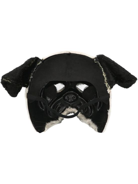 Máscara realista de cachorro pug – Fantasia divertida e chamativa