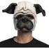 Máscara realista de cachorro pug – Fantasia divertida e chamativa