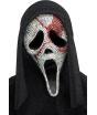 Máscara de Rosto de Fantasma Sangrento e Brilhante – Horror com Glitter e Estilo