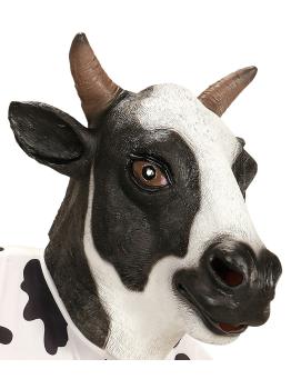Máscara de vaca de fazenda adulta