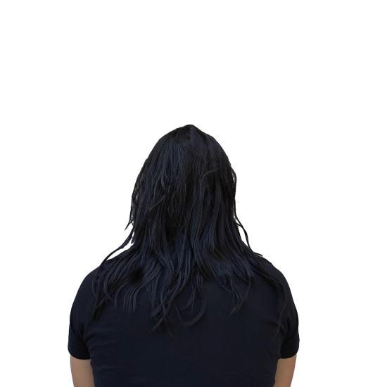 Máscara de vampiro com cabelo para adulto