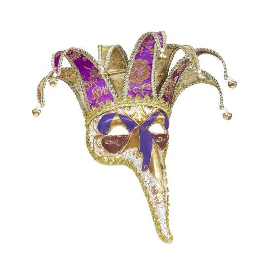 Máscara de nariz veneziana super luxuosa