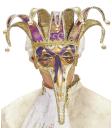 Máscara de nariz veneziana super luxuosa