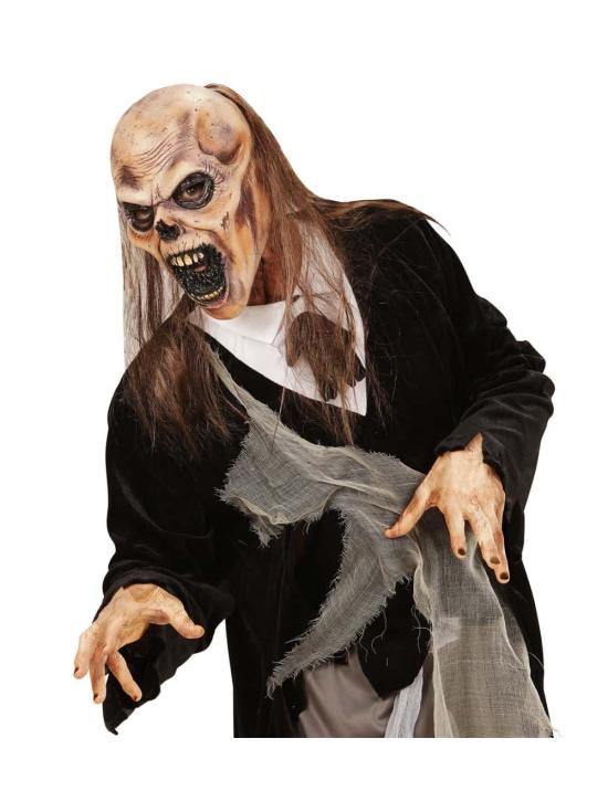 Máscara de Zumbi com Cabelo Terror