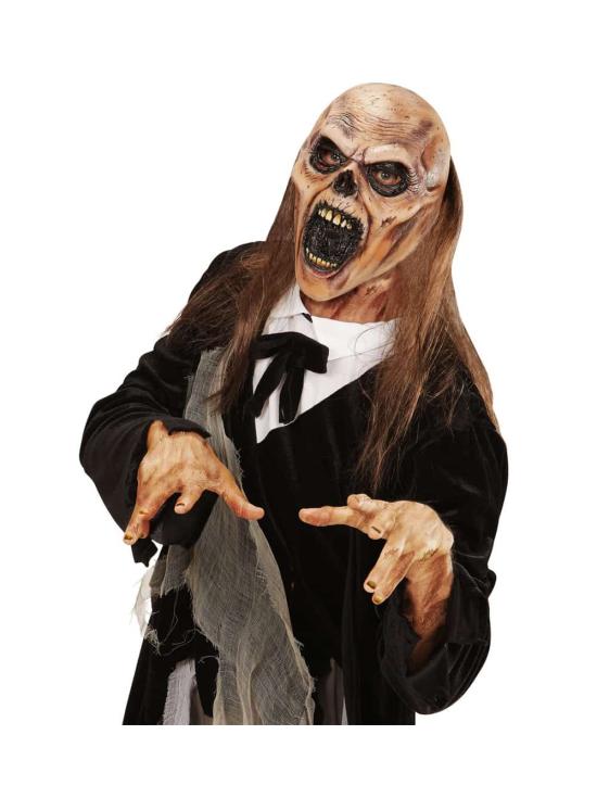 Máscara de Zumbi com Cabelo Terror