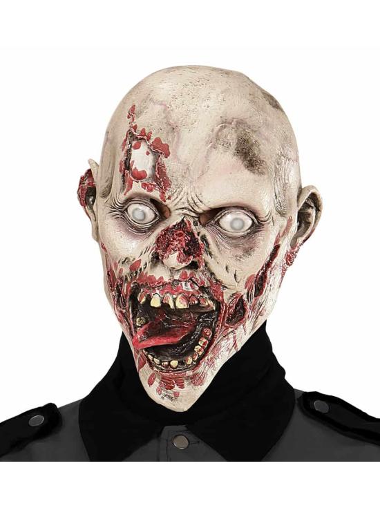 Máscara de zumbi faminto adulto