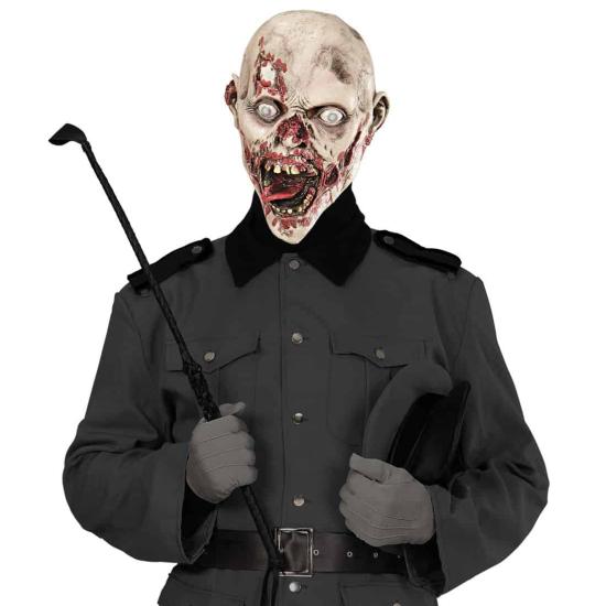 Máscara de zumbi faminto adulto