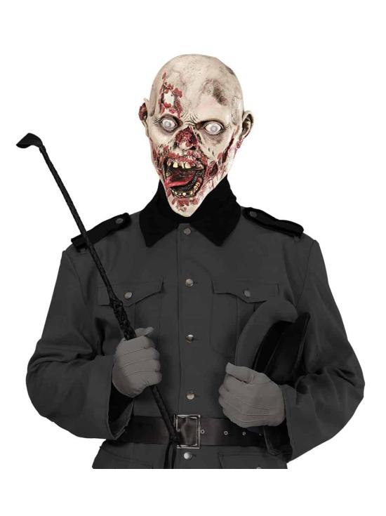 Máscara de zumbi faminto adulto
