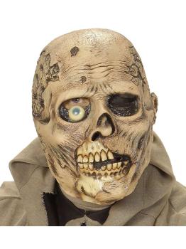 Máscara de zumbi adulto com um olho só