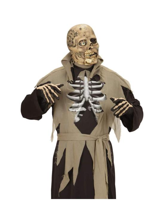 Máscara de zumbi adulto com um olho só