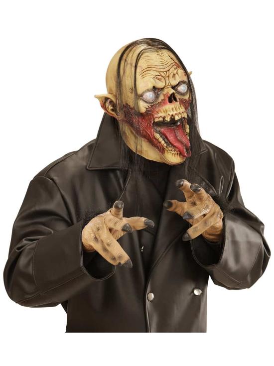 Máscara de cabelo de vampiro zumbi