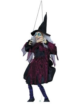 Boneca de bruxa de Halloween no balanço 1m