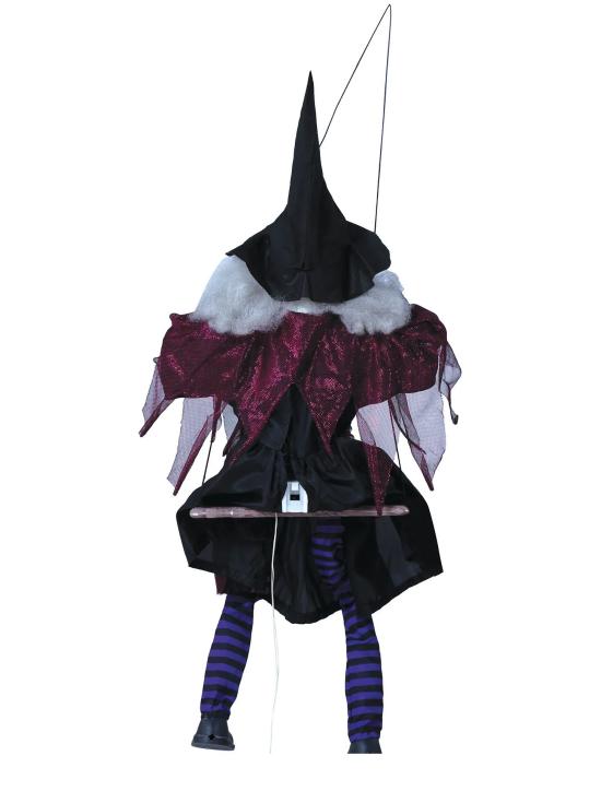 Boneca de bruxa de Halloween no balanço 1m