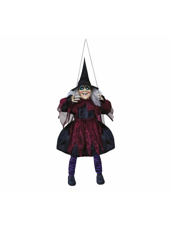 Boneca de bruxa de Halloween no balanço 1m