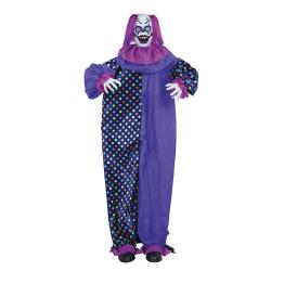 Boneco de palhaço de Halloween com luz e som 1,6 m