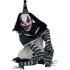 Boneco de palhaço assustador de Halloween de 105 cm com luz, som e movimento.