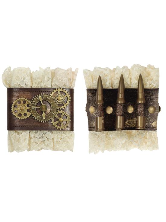 Pulseiras de renda Steampunk