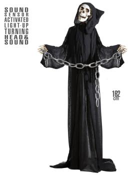 Morte animada com movimento e luz de 162cms