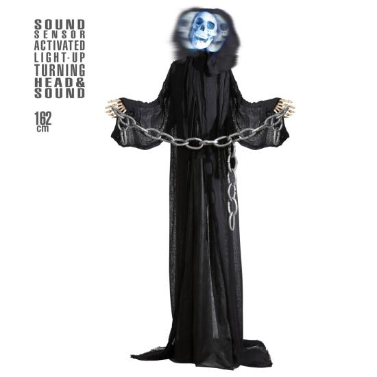 Morte animada com movimento e luz de 162cms