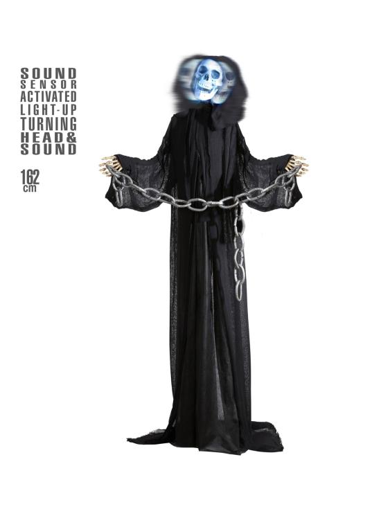 Morte animada com movimento e luz de 162cms