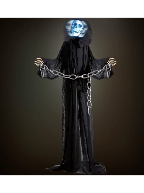 Morte animada com movimento e luz de 162cms