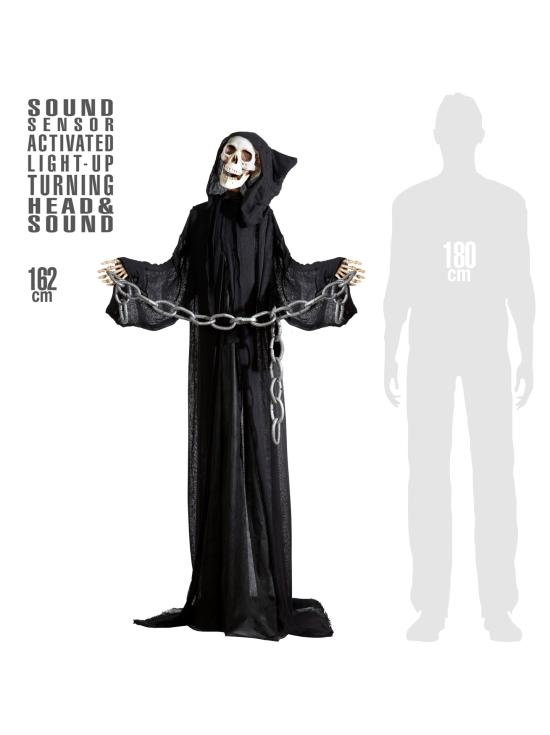 Morte animada com movimento e luz de 162cms