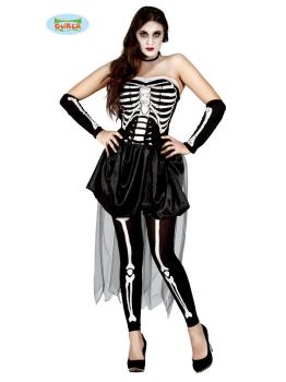 Fantasia sexy de mulher esqueleto