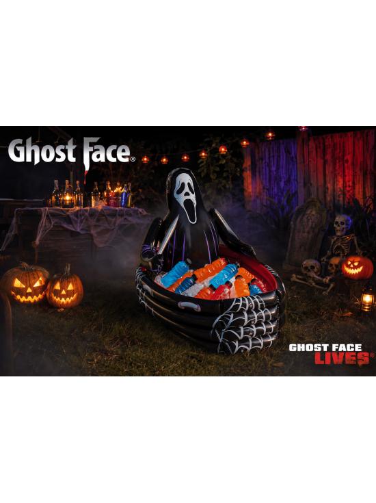 Caixa térmica inflável em formato de caixão do Ghost Face® para o Halloween – Refrigerador de bebidas