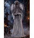 Anjo animatrônico para o Halloween, 170 cm com olhos de LED.