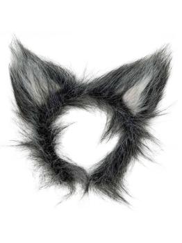 Orelhas de lobo de pelúcia