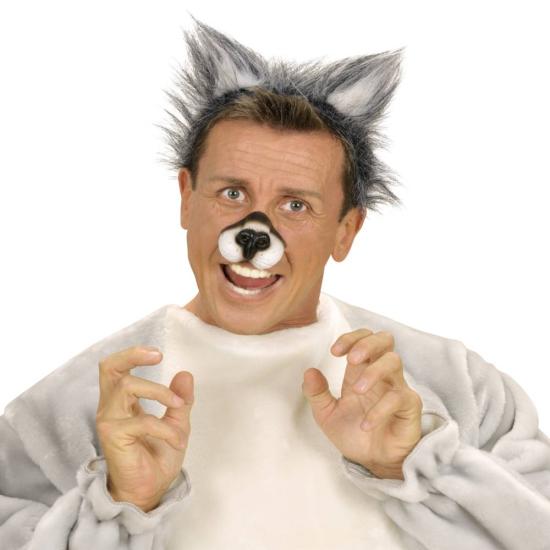 Orelhas de lobo de pelúcia