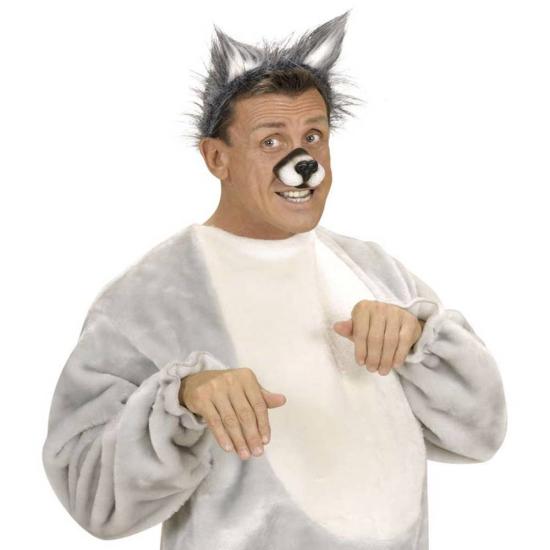 Orelhas de lobo de pelúcia