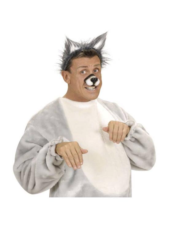 Orelhas de lobo de pelúcia