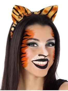Tiara com orelhas de tigre