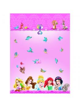 PACK 1 TOALHA DE MESA ANIMAIS PRINCESAS
