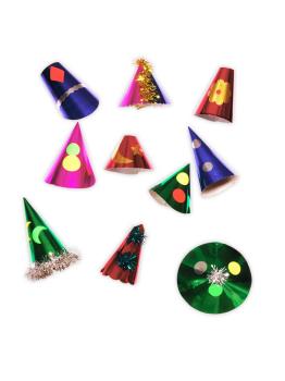Pacote de 10 modelos variados de chapéus 28 cm