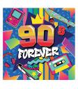 Pack de 12 guardanapos anos 90 33X33 CMS