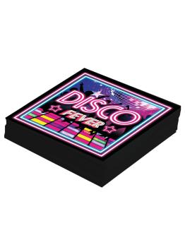 Pack de 12 guardanapos Disco 33X33 CMS.