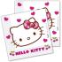 PACK 20 GUARDANAPOS CORAÇÕES HELLO KITTY